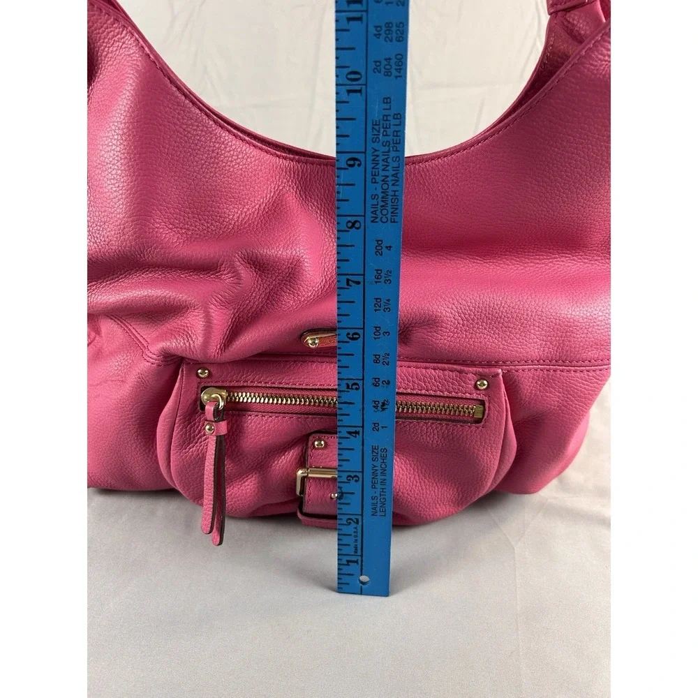 Authentic Michael Kors Pink Pebbled Leather Hobo Shoulder‎ Bag
